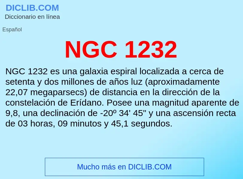 Wat is NGC 1232 - definition