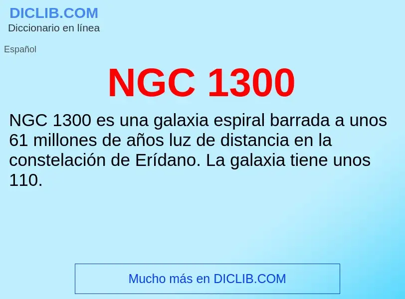 Wat is NGC 1300 - definition