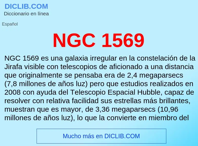 O que é NGC 1569 - definição, significado, conceito