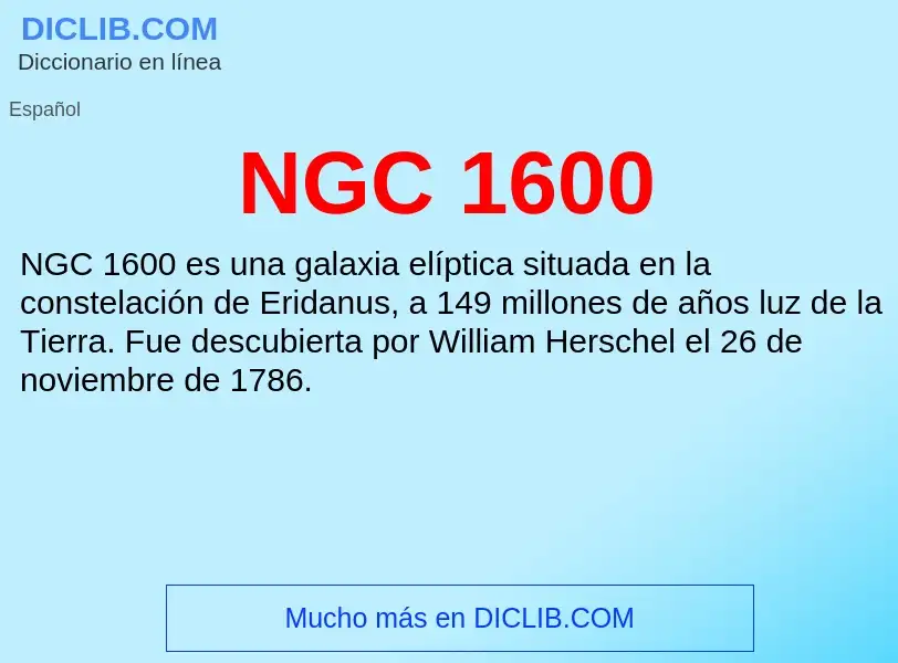 O que é NGC 1600 - definição, significado, conceito