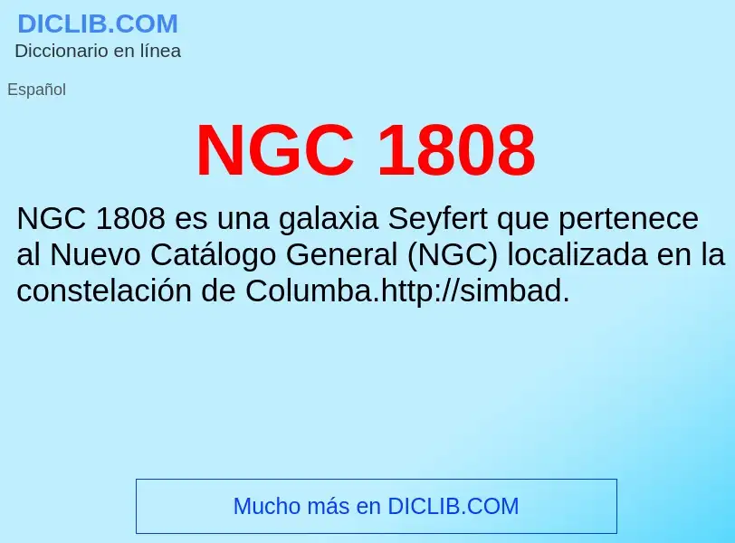 Wat is NGC 1808 - definition