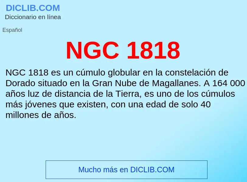 O que é NGC 1818 - definição, significado, conceito