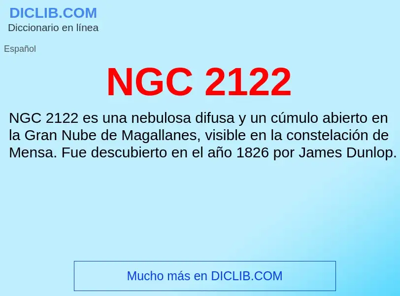 O que é NGC 2122 - definição, significado, conceito