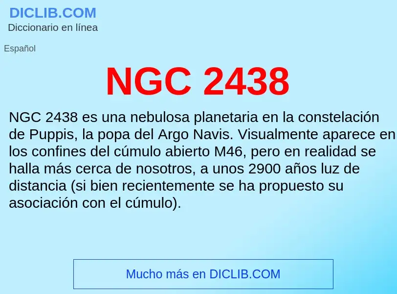 What is NGC 2438 - meaning and definition