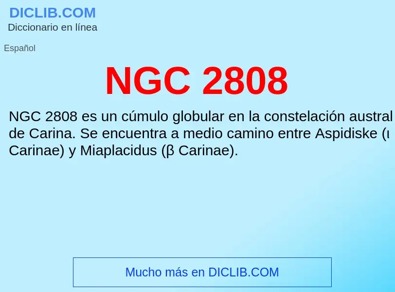 What is NGC 2808 - meaning and definition