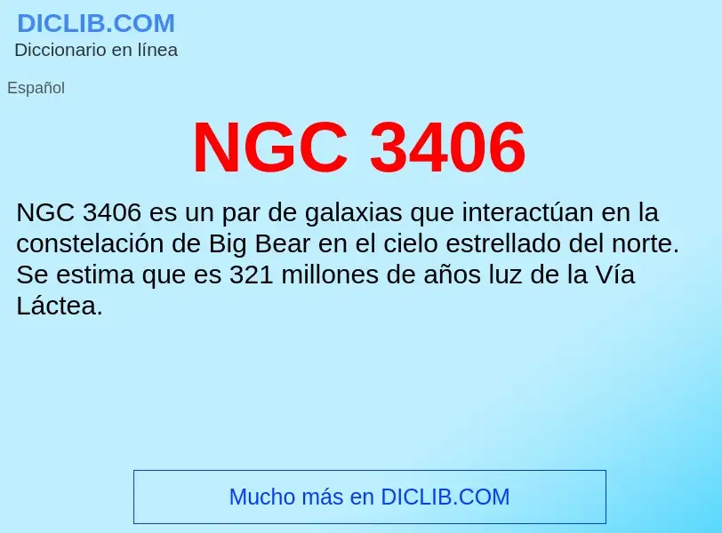 Что такое NGC 3406 - определение