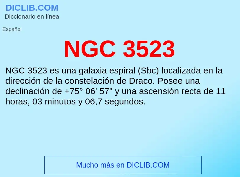 O que é NGC 3523 - definição, significado, conceito