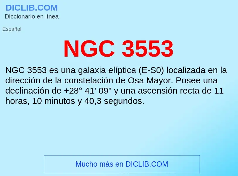 O que é NGC 3553 - definição, significado, conceito