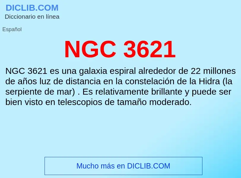 O que é NGC 3621 - definição, significado, conceito