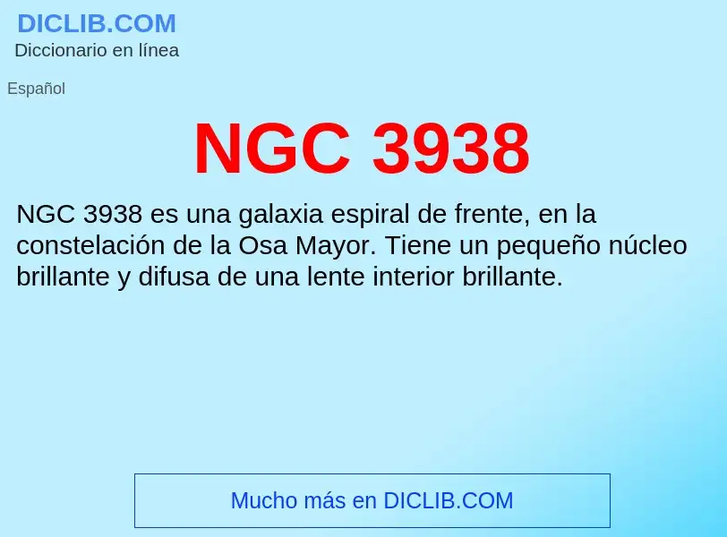 O que é NGC 3938 - definição, significado, conceito