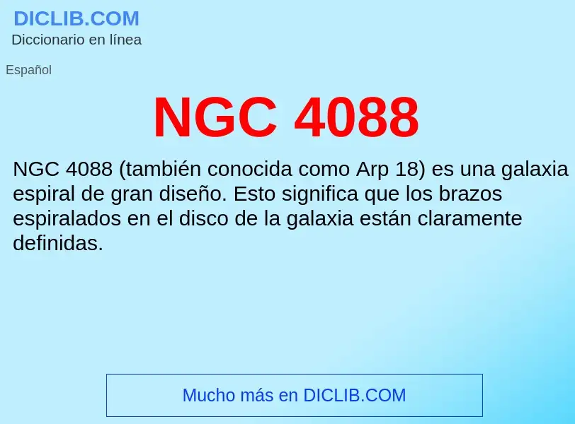 What is NGC 4088 - definition