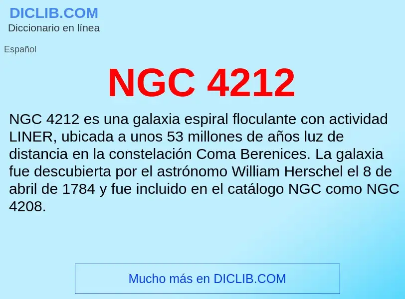 O que é NGC 4212 - definição, significado, conceito