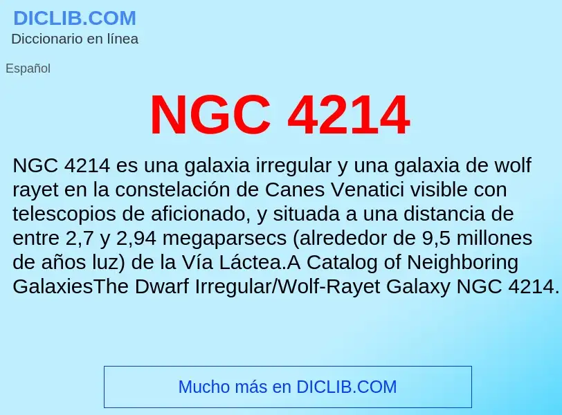 What is NGC 4214 - definition