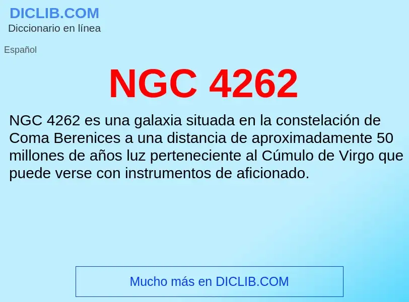 Wat is NGC 4262 - definition