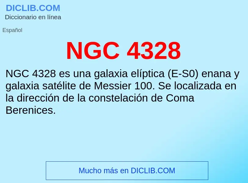 What is NGC 4328 - meaning and definition