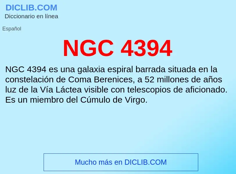 Wat is NGC 4394 - definition