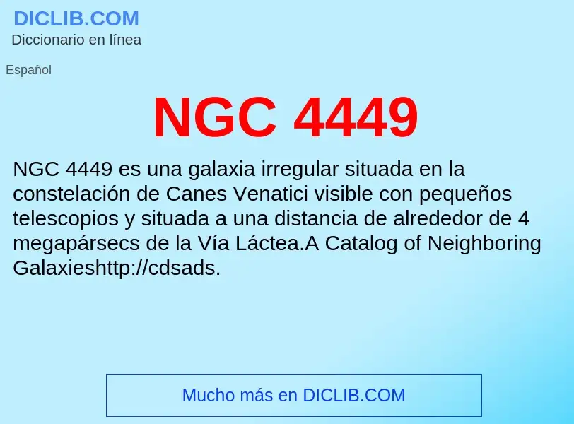 Wat is NGC 4449 - definition