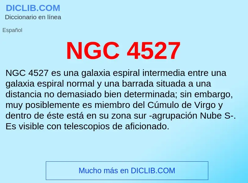 O que é NGC 4527 - definição, significado, conceito