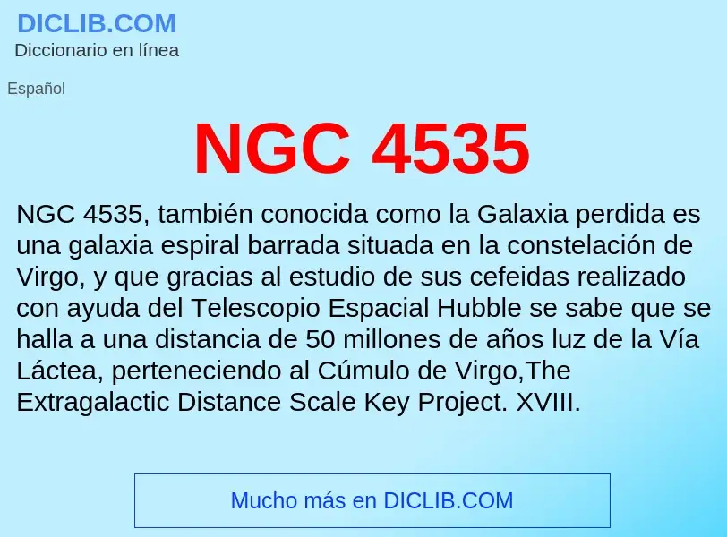 What is NGC 4535 - definition