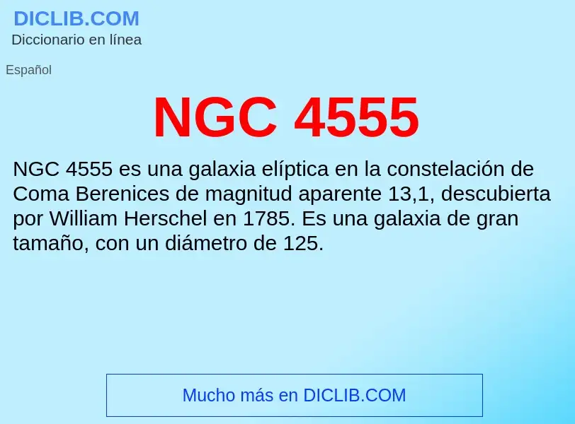 What is NGC 4555 - definition