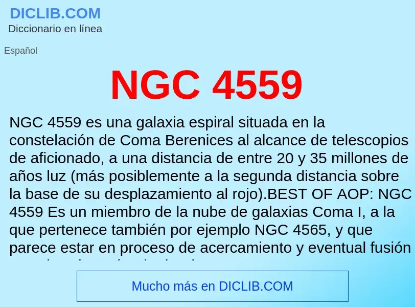 What is NGC 4559 - meaning and definition