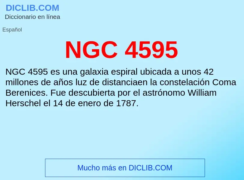 O que é NGC 4595 - definição, significado, conceito