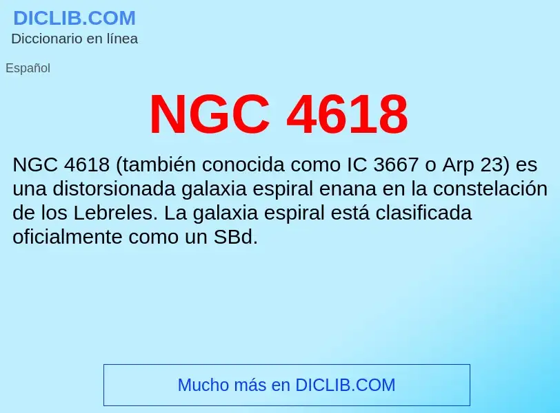 What is NGC 4618 - meaning and definition