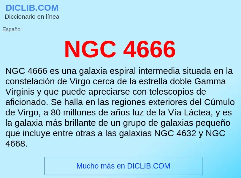 O que é NGC 4666 - definição, significado, conceito