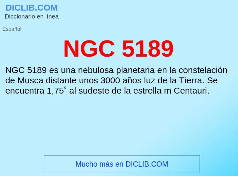 O que é NGC 5189 - definição, significado, conceito