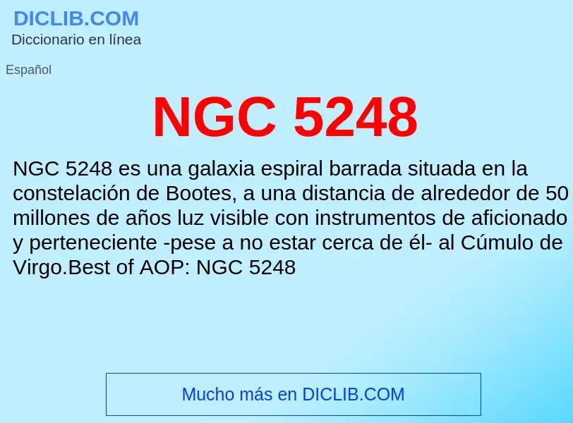 O que é NGC 5248 - definição, significado, conceito