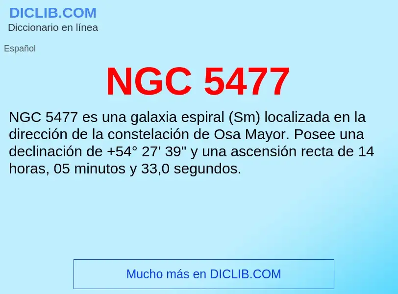 O que é NGC 5477 - definição, significado, conceito