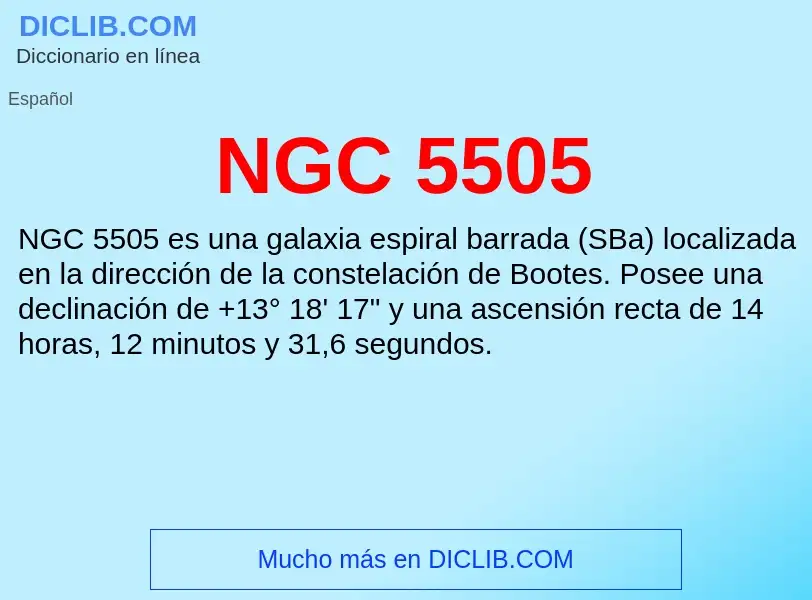 O que é NGC 5505 - definição, significado, conceito