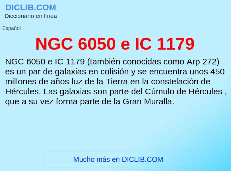 O que é NGC 6050 e IC 1179 - definição, significado, conceito