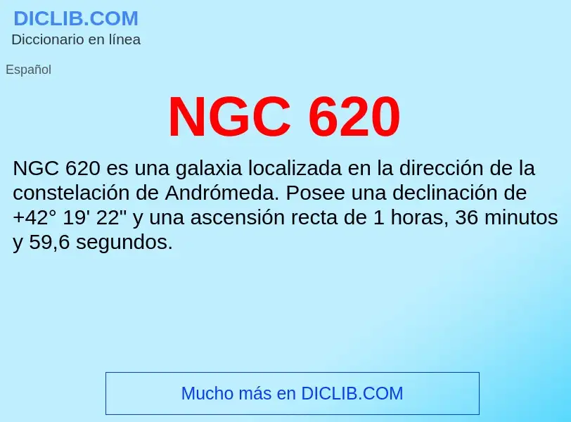 O que é NGC 620 - definição, significado, conceito