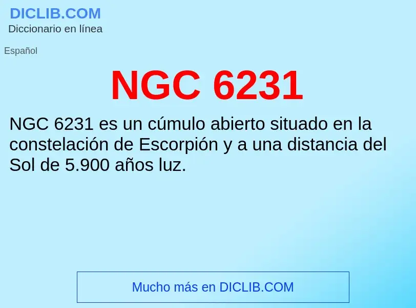 O que é NGC 6231 - definição, significado, conceito