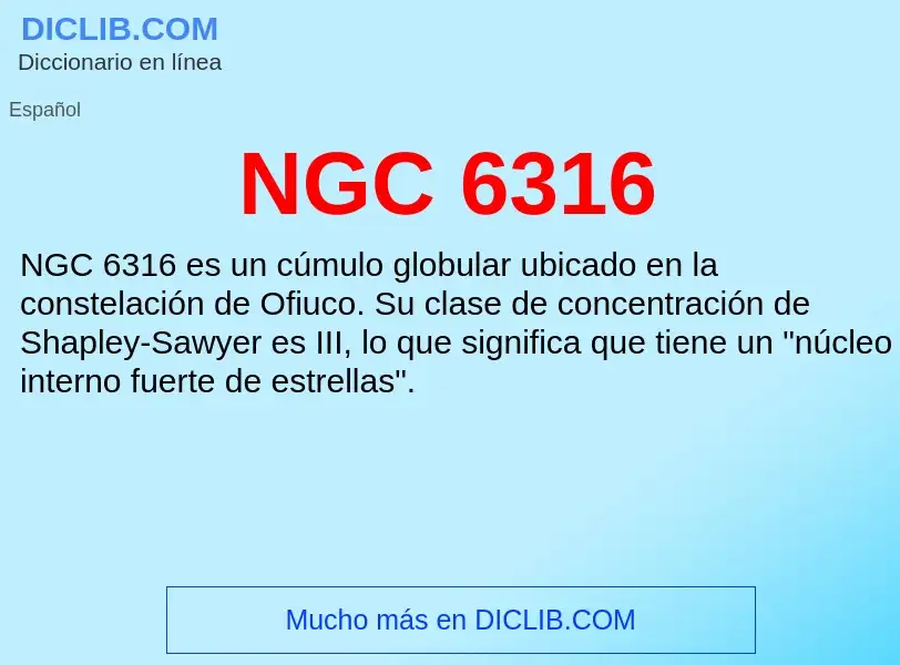 O que é NGC 6316 - definição, significado, conceito