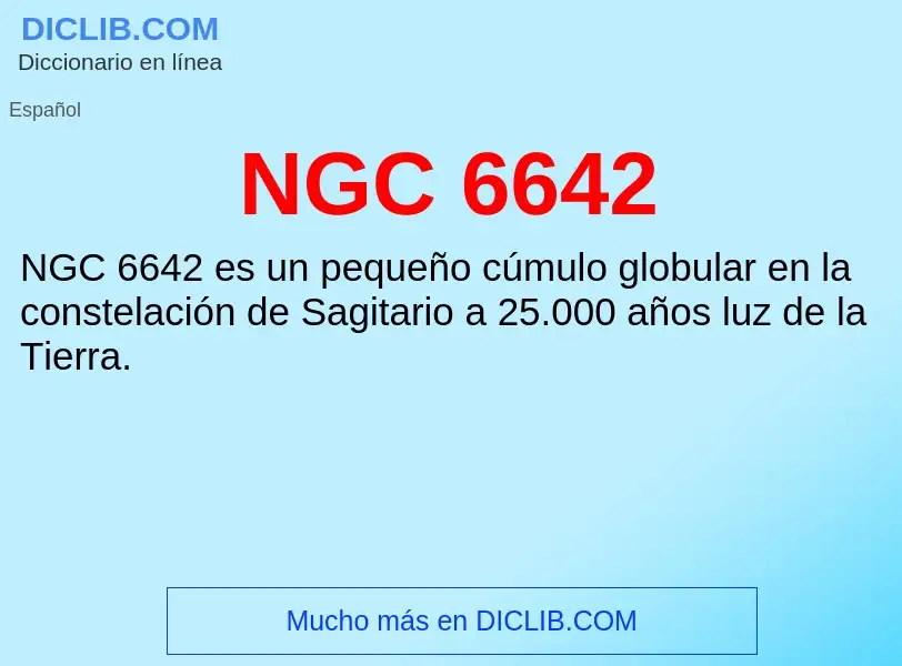 O que é NGC 6642 - definição, significado, conceito