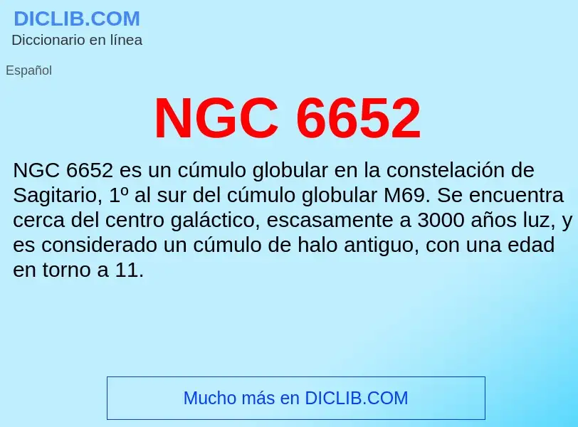 What is NGC 6652 - definition