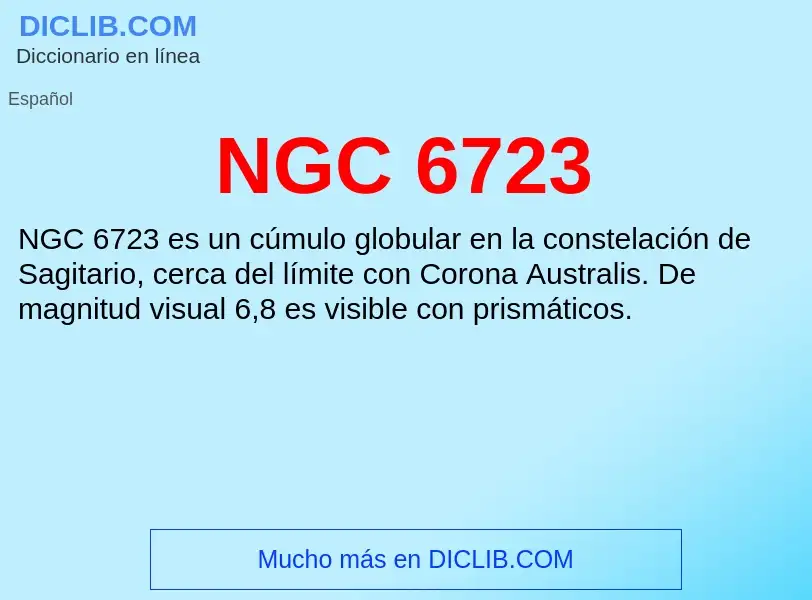 O que é NGC 6723 - definição, significado, conceito