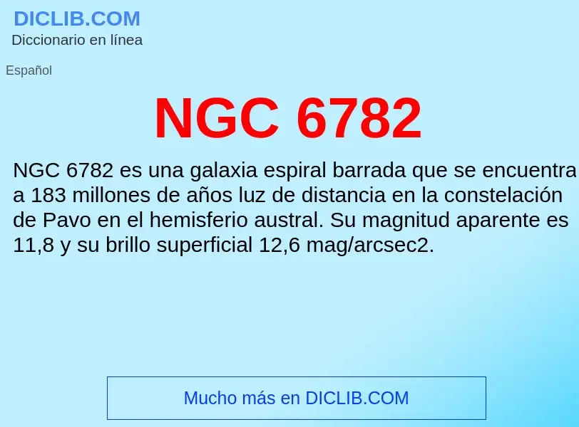 O que é NGC 6782 - definição, significado, conceito