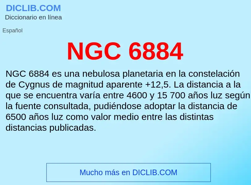 What is NGC 6884 - definition