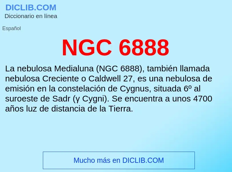 O que é NGC 6888 - definição, significado, conceito