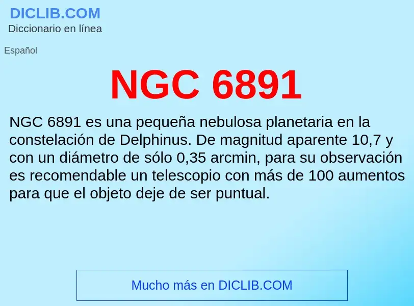 O que é NGC 6891 - definição, significado, conceito