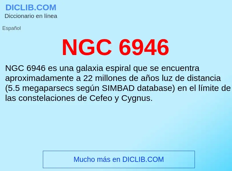 O que é NGC 6946 - definição, significado, conceito