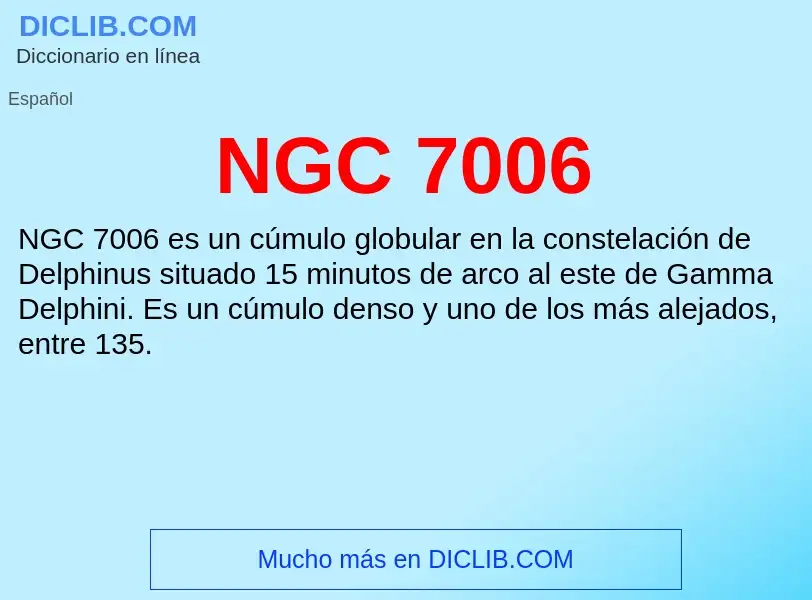 O que é NGC 7006 - definição, significado, conceito