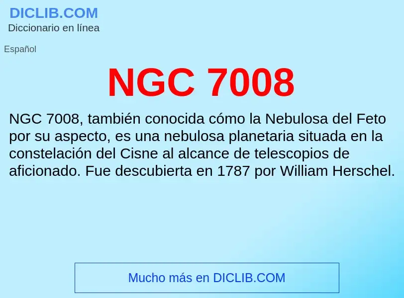 O que é NGC 7008 - definição, significado, conceito