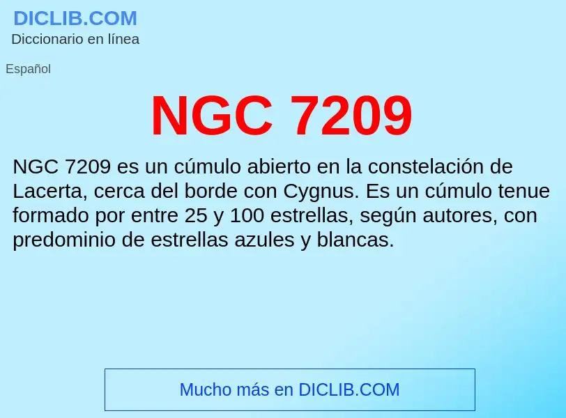 O que é NGC 7209 - definição, significado, conceito