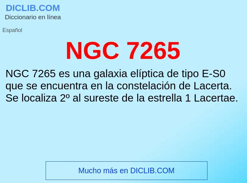 What is NGC 7265 - definition