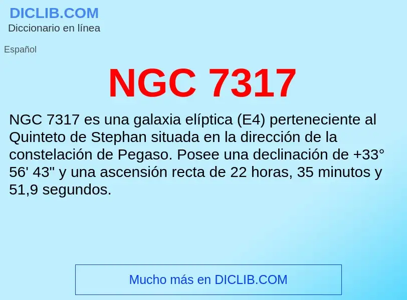 What is NGC 7317 - definition