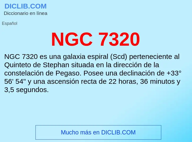 O que é NGC 7320 - definição, significado, conceito